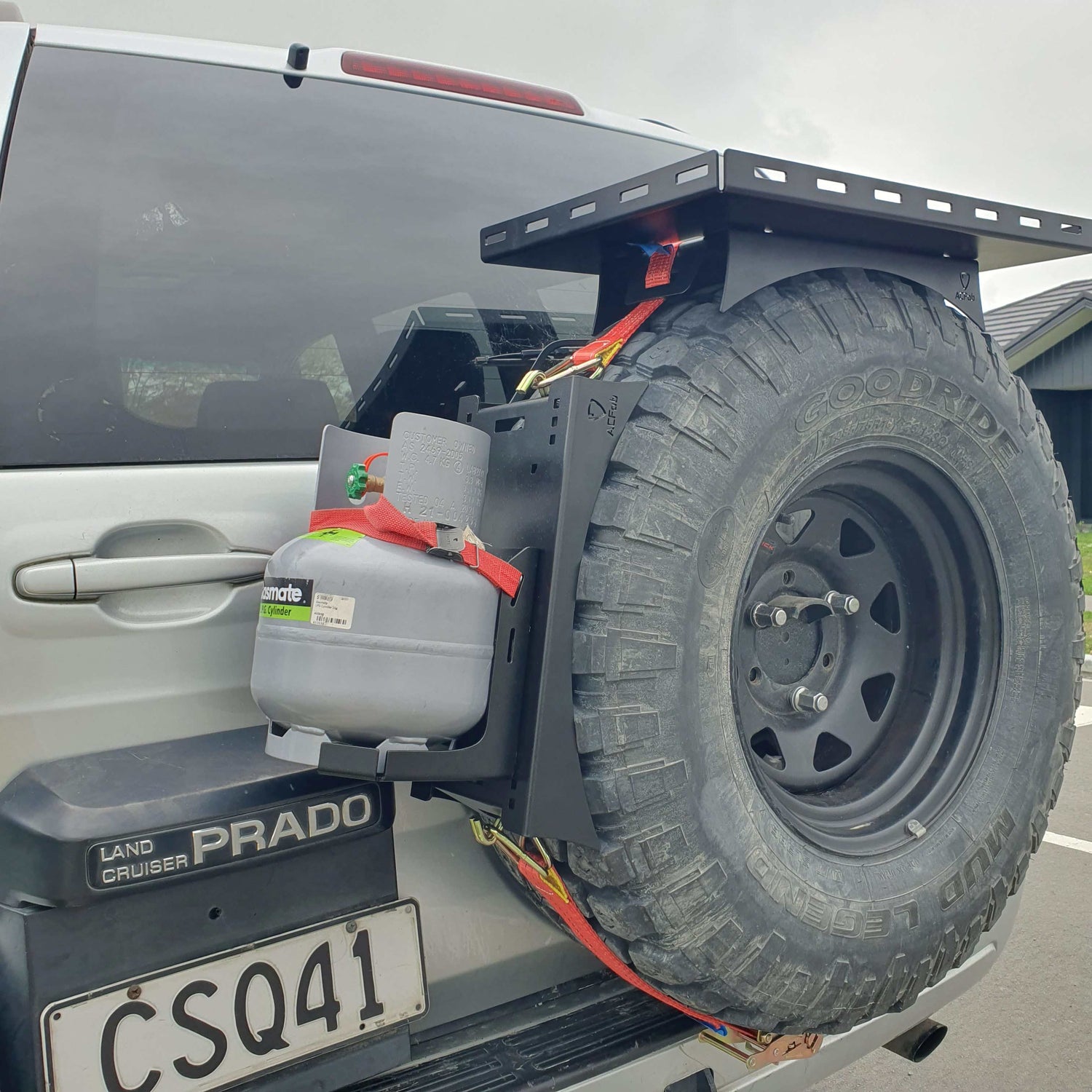 Gas Bottle Mount 2kg rear view